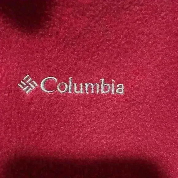 Columbia Long Sleeve Pink Full Zip Fleece Jacket 8 ZZ - Picture 3 of 5